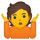 Android Pie; U+1F937; Emoji