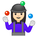Android Pie; U+1F939 U+1F3FB U+200D U+2640 U+FE0F; Emoji
