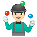 Android Pie; U+1F939 U+1F3FB U+200D U+2642 U+FE0F; Emoji