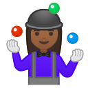 Android Pie; U+1F939 U+1F3FE U+200D U+2640 U+FE0F; Emoji
