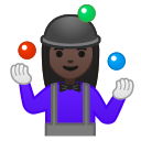 Android Pie; U+1F939 U+1F3FF U+200D U+2640 U+FE0F; Emoji