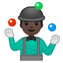 Android Pie; U+1F939 U+1F3FF U+200D U+2642 U+FE0F; Emoji