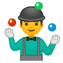 Android Pie; U+1F939 U+200D U+2642 U+FE0F; Emoji