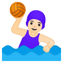 Android Pie; U+1F93D U+1F3FB U+200D U+2640 U+FE0F; Emoji