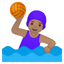 Android Pie; U+1F93D U+1F3FD U+200D U+2640 U+FE0F; Emoji
