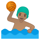 Android Pie; U+1F93D U+1F3FD U+200D U+2642 U+FE0F; Emoji
