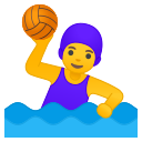 Android Pie; U+1F93D U+200D U+2640 U+FE0F; Emoji