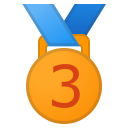 Android Pie; U+1F949; Bronzemedaille Emoji