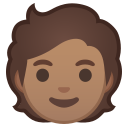 Android Pie; U+1F9D1 U+1F3FD; Erwachsene Person: Hauttyp 4 Emoji