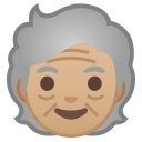 Android Pie; U+1F9D3 U+1F3FC; Adulte Plus Âgé: Peau 2 Emoji