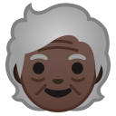 Android Pie; U+1F9D3 U+1F3FF; Emoji