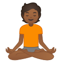 Android Pie; U+1F9D8 U+1F3FE; Personne En Position Du Lotus : Peau 4 Emoji