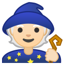Android Pie; U+1F9D9 U+1F3FB; Emoji