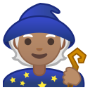 Android Pie; U+1F9D9 U+1F3FD; Emoji