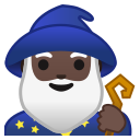 Android Pie; U+1F9D9 U+1F3FF U+200D U+2642 U+FE0F; Emoji