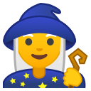 Android Pie; U+1F9D9 U+200D U+2640 U+FE0F; Maga Emoji