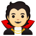 Android Pie; U+1F9DB U+1F3FB; Emoji
