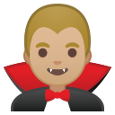 Android Pie; U+1F9DB U+1F3FC U+200D U+2642 U+FE0F; Emoji