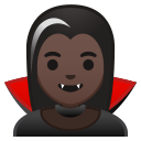 Android Pie; U+1F9DB U+1F3FF U+200D U+2640 U+FE0F; Emoji