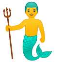 Android Pie; U+1F9DC U+200D U+2642 U+FE0F; Tritón Emoji