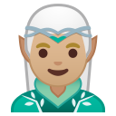 Android Pie; U+1F9DD U+1F3FC U+200D U+2642 U+FE0F; Elfo: Color De Piel 3 Emoji
