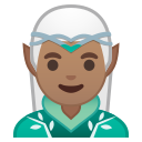 Android Pie; U+1F9DD U+1F3FD U+200D U+2642 U+FE0F; Homme Elfe: Peau 3 Emoji