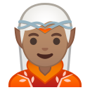 Android Pie; U+1F9DD U+1F3FD; Elfo (Persona): Colore Pelle 4 Emoji