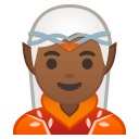 Android Pie; U+1F9DD U+1F3FE; Elfe: Hauttyp 5 Emoji