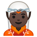 Android Pie; U+1F9DD U+1F3FF; Elfe: Hauttyp 6 Emoji