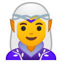 Android Pie; U+1F9DD U+200D U+2640 U+FE0F; weiblicher Elfe Emoji