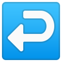 Android Pie; U+21A9 U+FE0F; Emoji