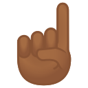 Android Pie; U+261D U+1F3FE; Emoji
