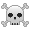 Android Pie; U+2620 U+FE0F; Emoji