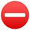Android Pie; U+26D4; Emoji