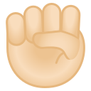 Android Pie; U+270A U+1F3FB; Emoji