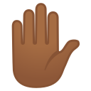 Android Pie; U+270B U+1F3FE; Emoji