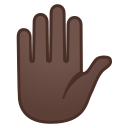 Android Pie; U+270B U+1F3FF; Emoji