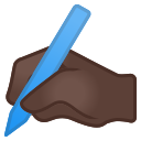 Android Pie; U+270D U+1F3FF; Emoji
