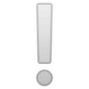 Android Pie; U+2755; Emoji