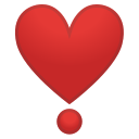 Android Pie; U+2763 U+FE0F; Emoji