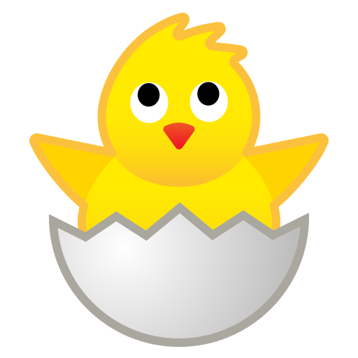 baby chicken emoticon