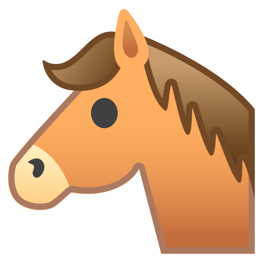 Equino Caballo Pony Show Club equestrain saltando rellenos entrenamiento emoji
