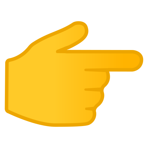 👉 Main Avec Index Pointant à Droite Emoji