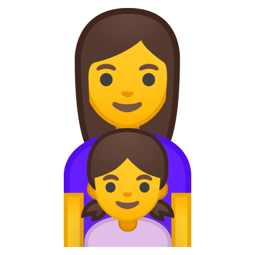 👩‍👧 Familia: Mujer Y Niña Emoji