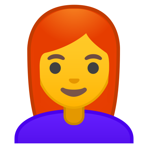 Emoticon Bonito Com Cabelo Cor-de-rosa - Emoji - Vector a