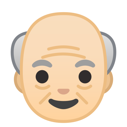 Old Man. Emoji PNG