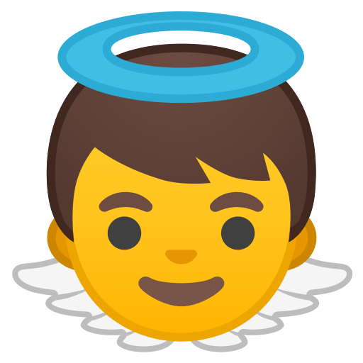 ð¼ Bebé ángel Emoji
