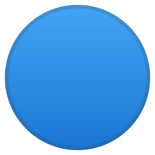 🔵 Círculo Azul Emoji