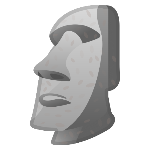 🗿 Moai on OpenMoji 14.0