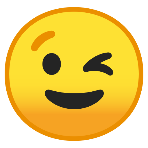 ???? zwinkerndes Gesicht-Emoji